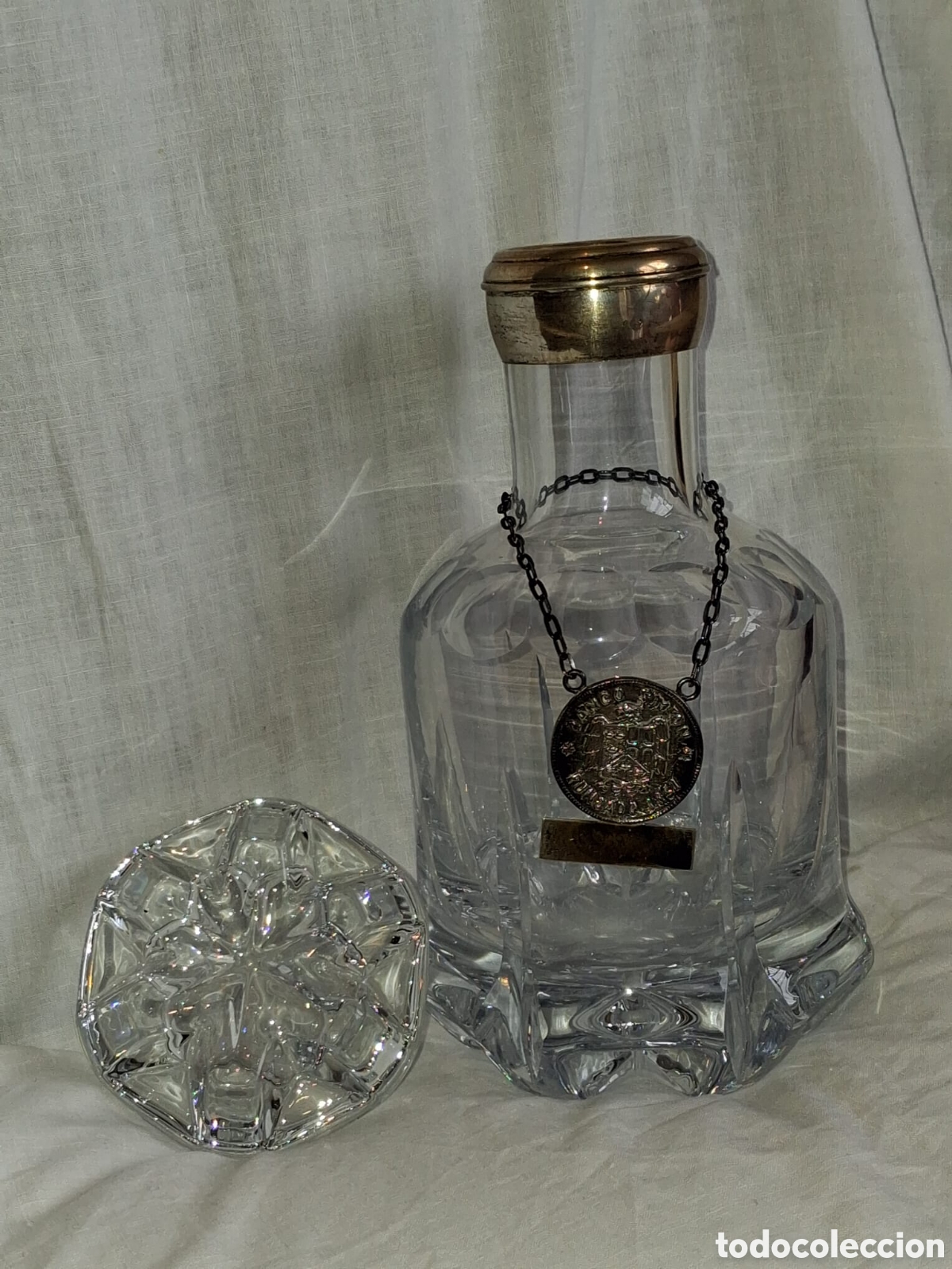 Antig&uuml;edades: Botella de Whisky con medalla de plata - Foto 7