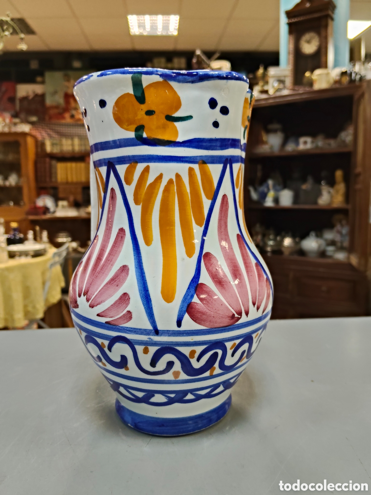 Antig&uuml;edades: Jarra cer&aacute;mica TALAVERA - Foto 2
