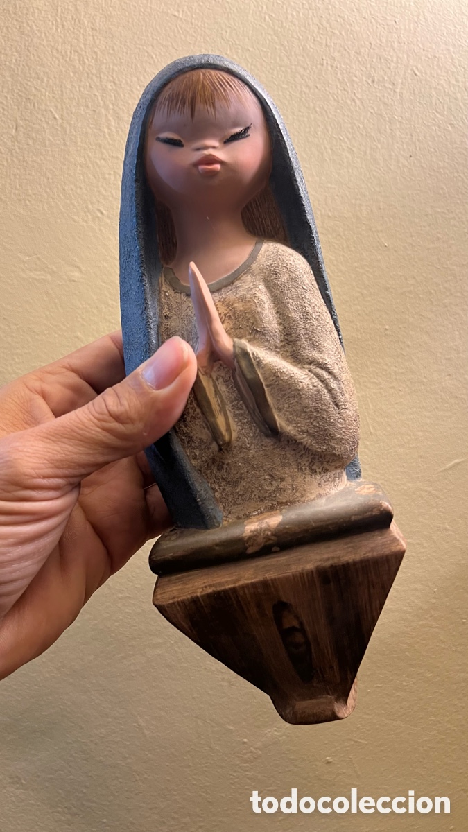 Antig&uuml;edades: ANTIGUA VIRGEN EN ESCAYOLA - Foto 5