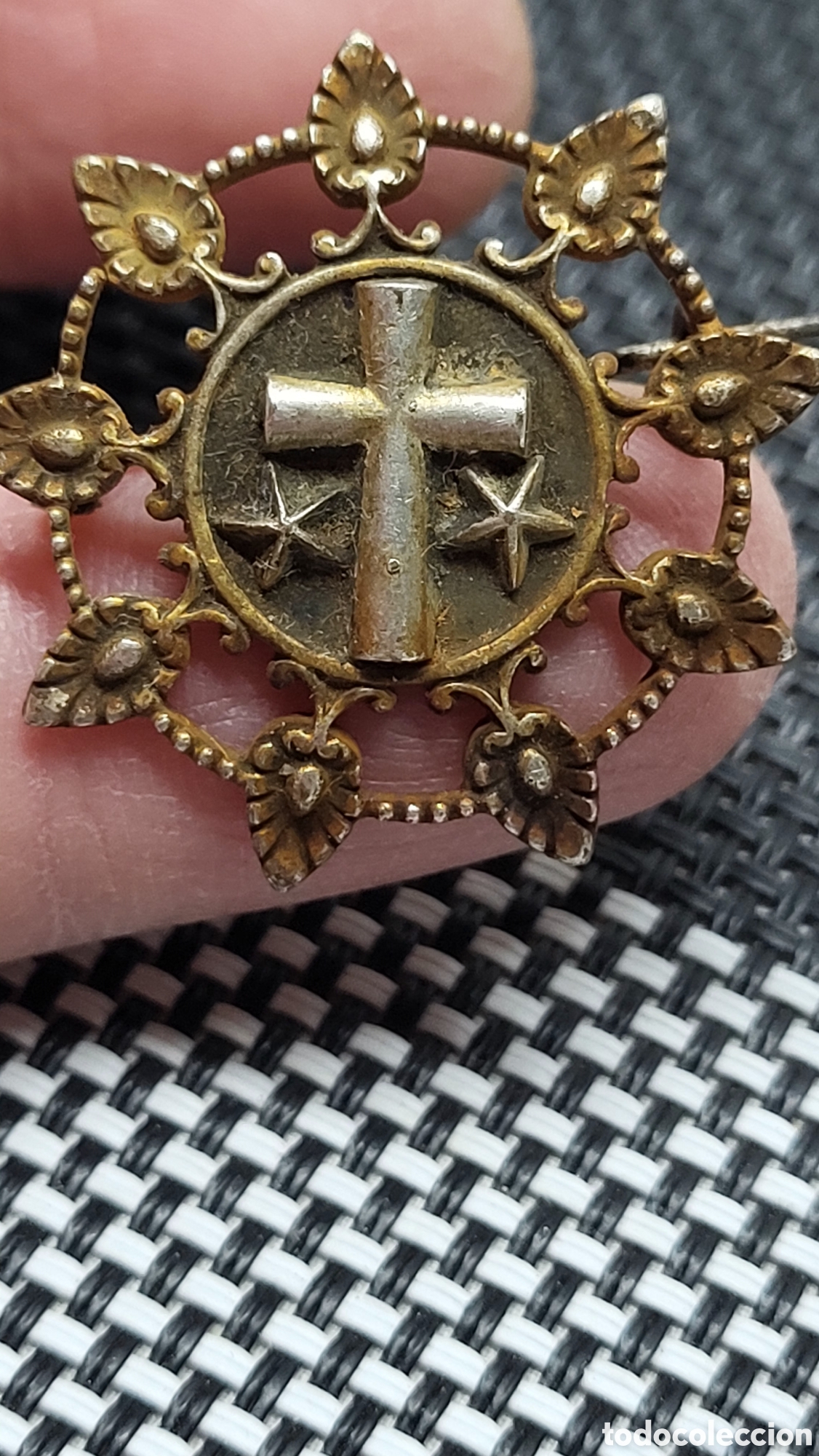Antig&uuml;edades: Antigua insignia plata Religiosa - Foto 1