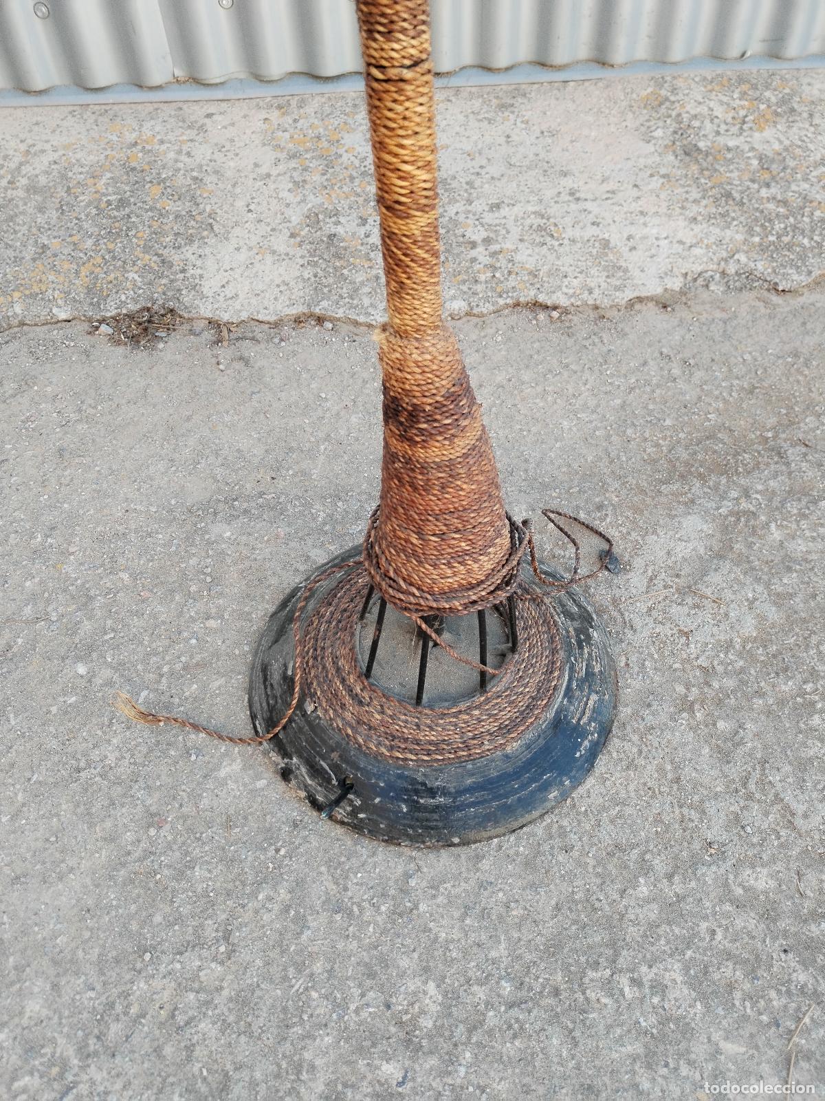 Antig&uuml;edades: lampara de pie etnica tres globos - Foto 4