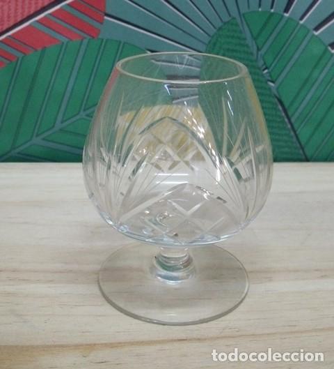 Antig&uuml;edades: Copa An&iacute;s Co&ntilde;ac Vidrio Relieve - Foto 1
