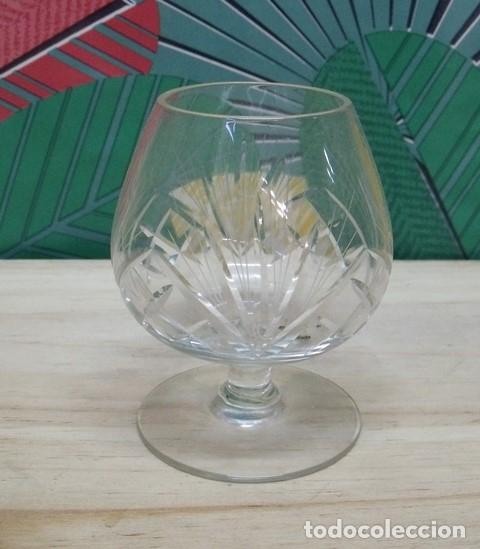 Antig&uuml;edades: Copa An&iacute;s Co&ntilde;ac Vidrio Relieve - Foto 2