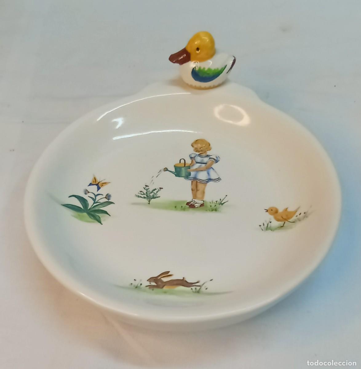 Antig&uuml;edades: PAPILLERO DE PORCELANA - Foto 3