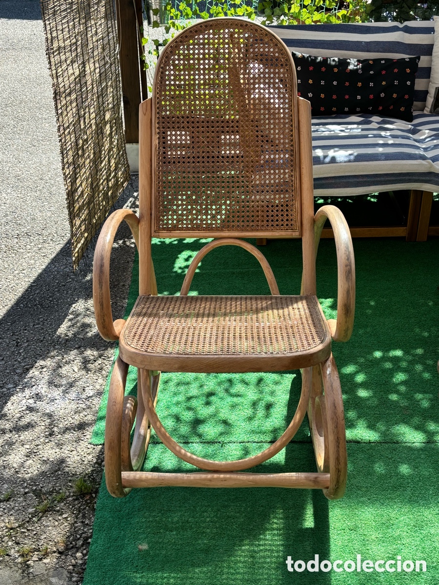 Antig&uuml;edades: Mecedora antigua madera - Foto 2