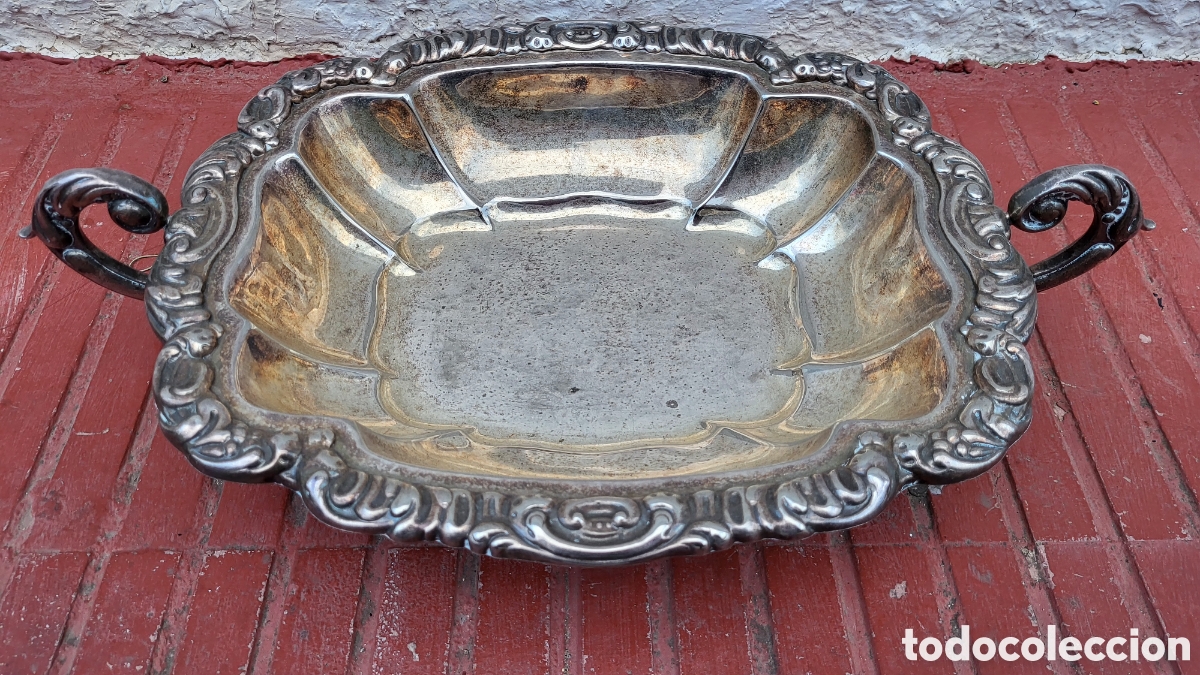 Antig&uuml;edades: Bandeja antigua o centro de mesa - Foto 2