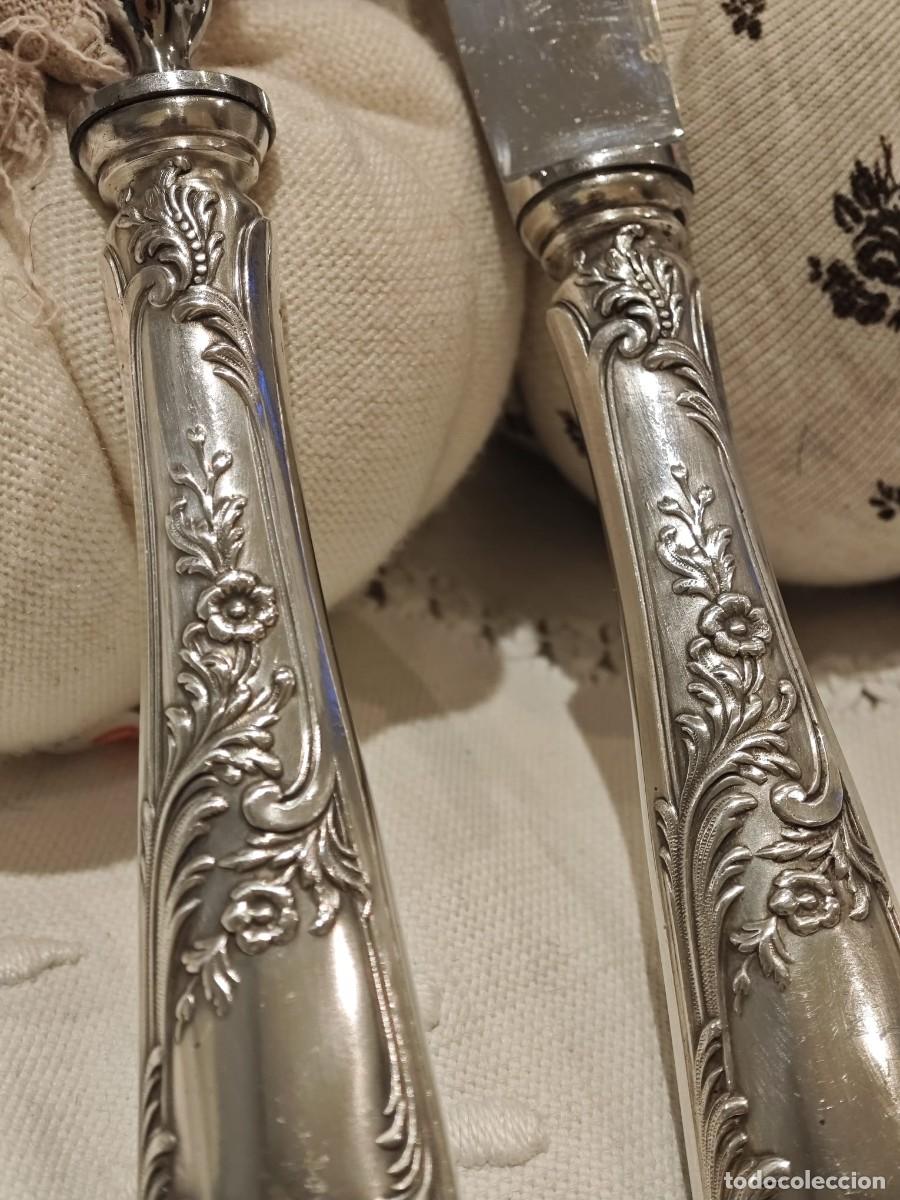 Antig&uuml;edades: Cubiertos trinchar plata francesa - Foto 2
