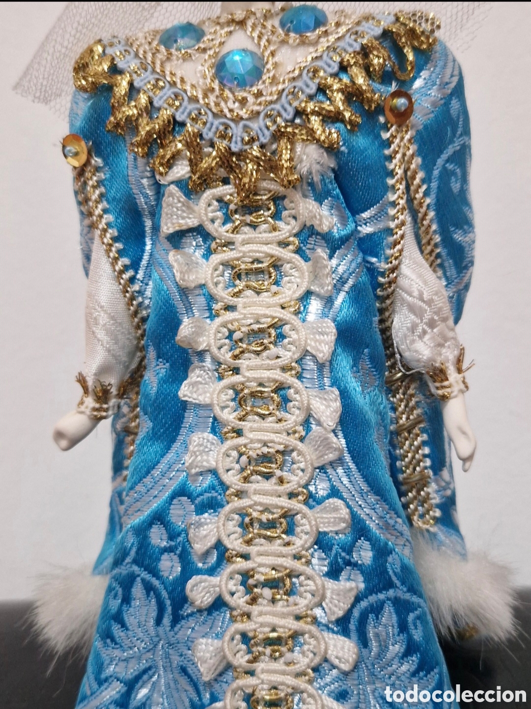 Antig&uuml;edades: Mu&ntilde;eca de porcelana vestida de &eacute;poca - Foto 3