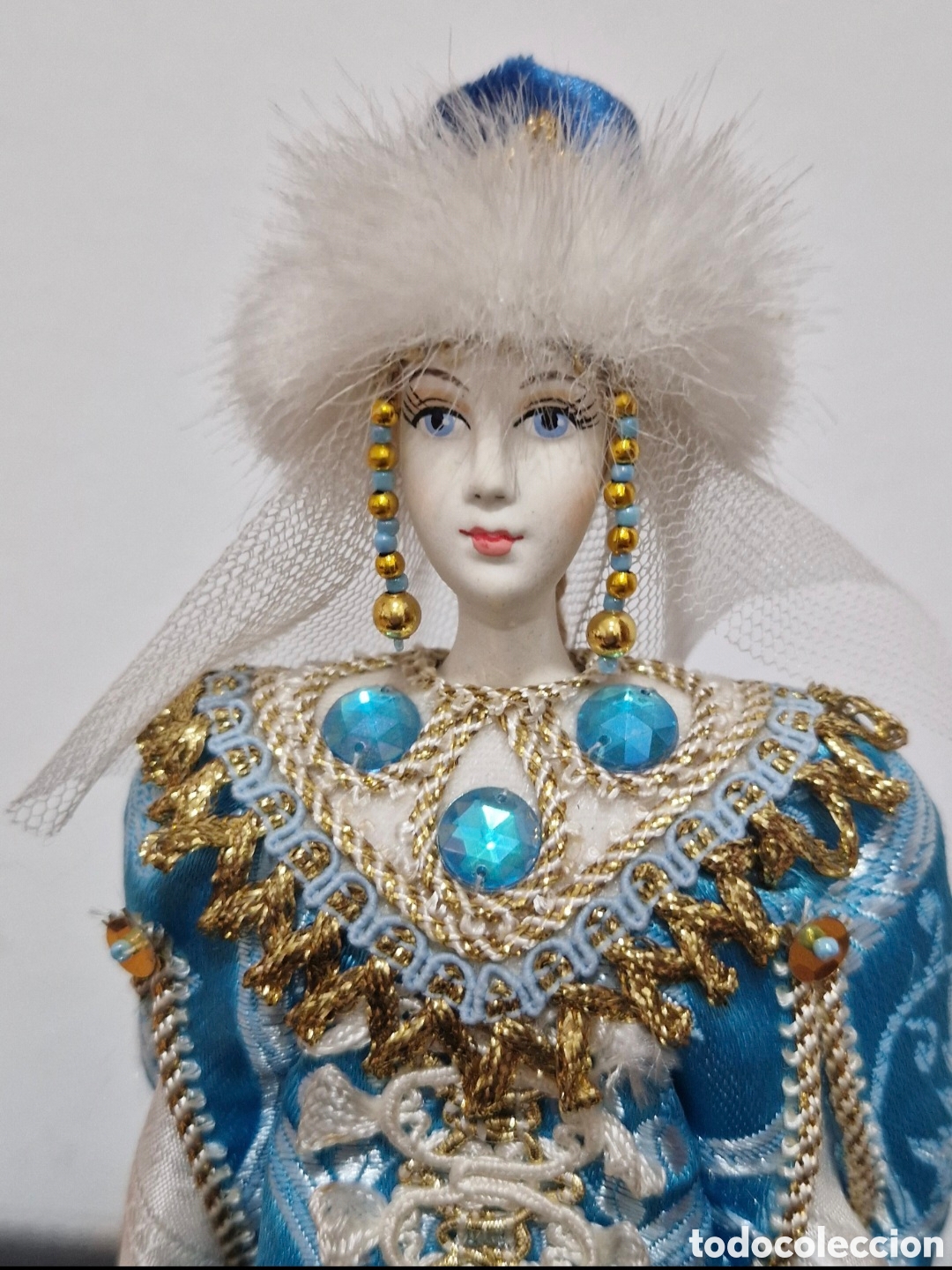 Antig&uuml;edades: Mu&ntilde;eca de porcelana vestida de &eacute;poca - Foto 7