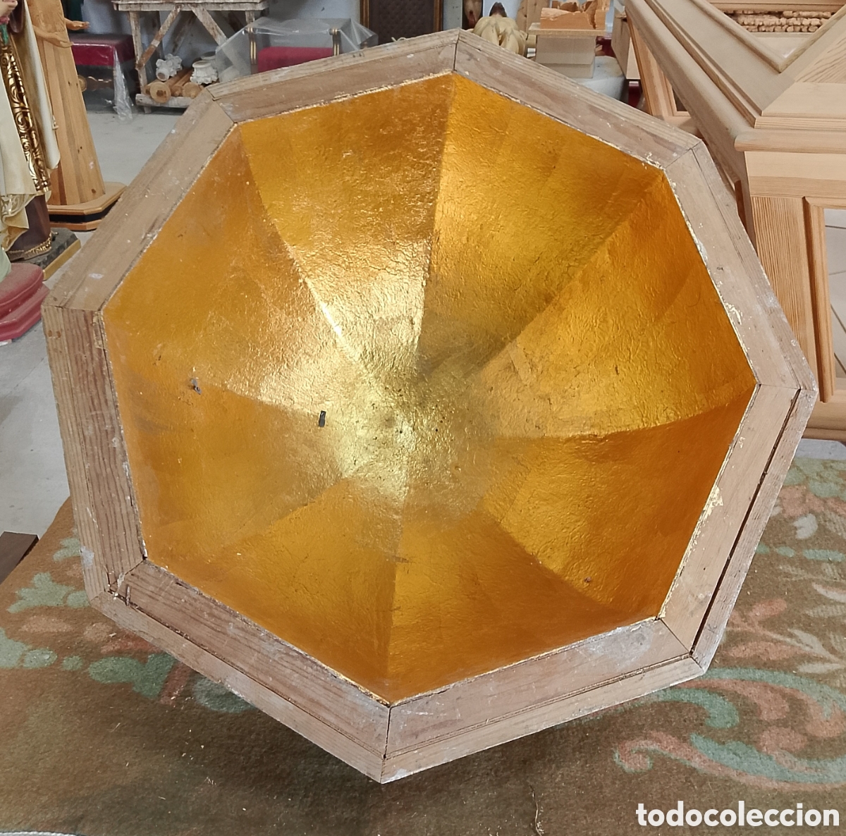 Antig&uuml;edades: C&uacute;pula octogonal de madera - Foto 3