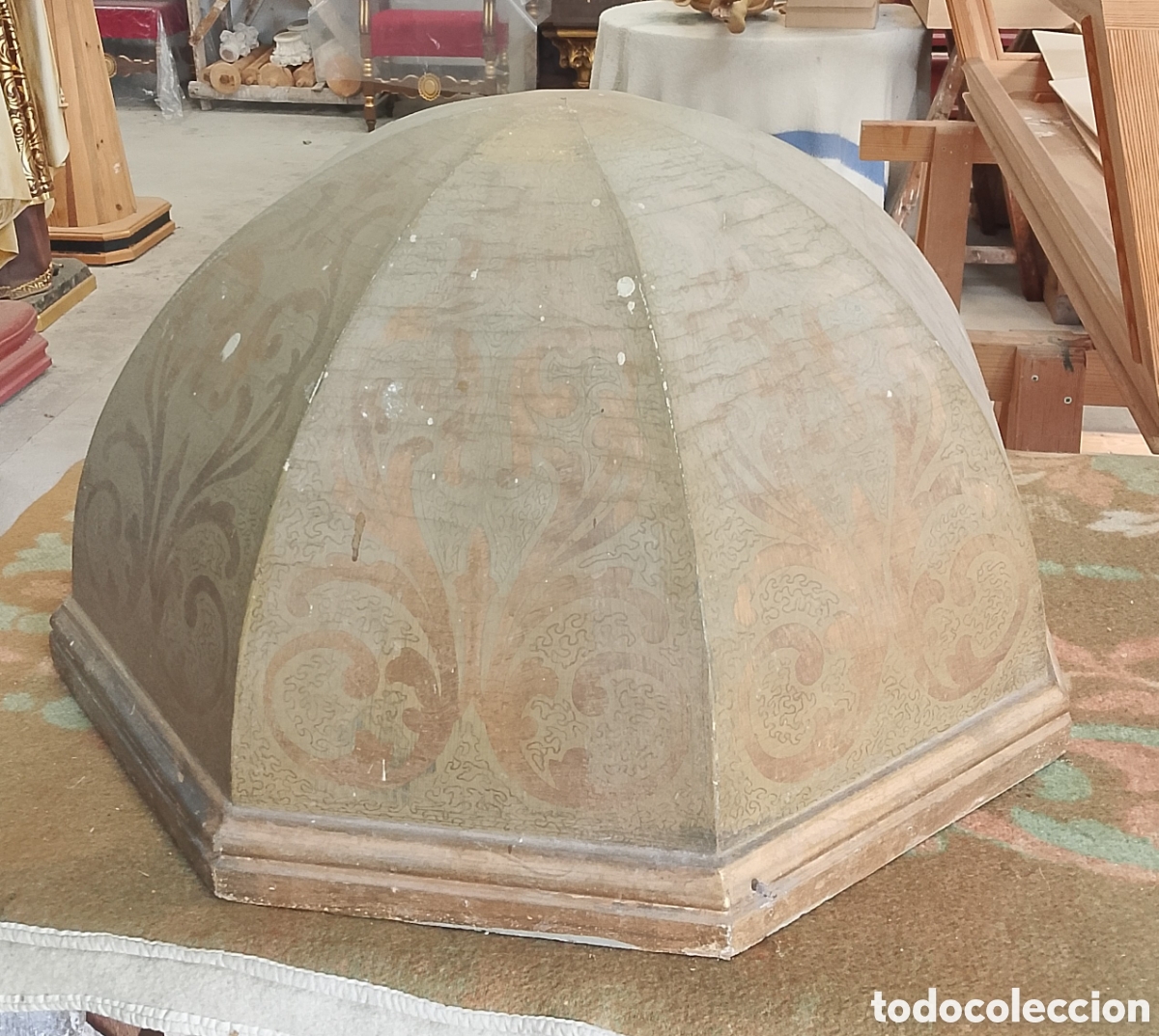 Antig&uuml;edades: C&uacute;pula octogonal de madera - Foto 1