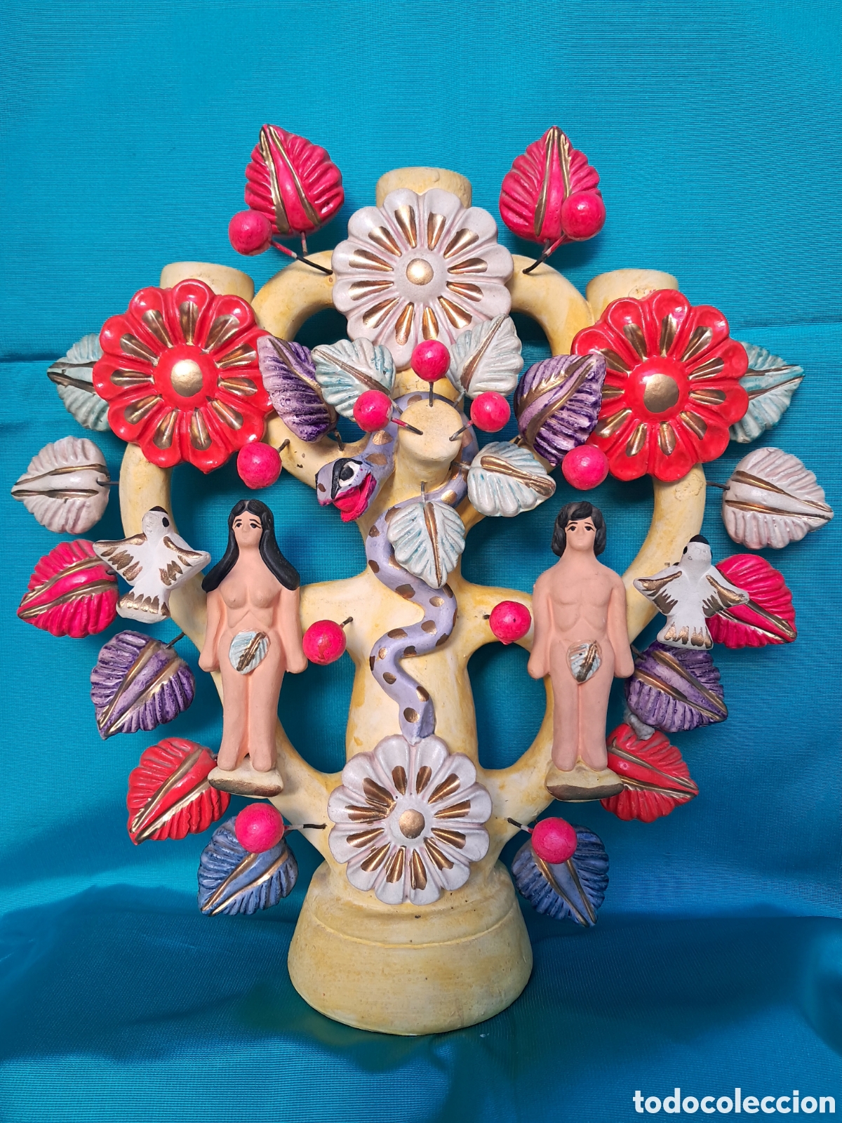Antig&uuml;edades: CANDELABRO ARBOL DE LA VIDA - Foto 6