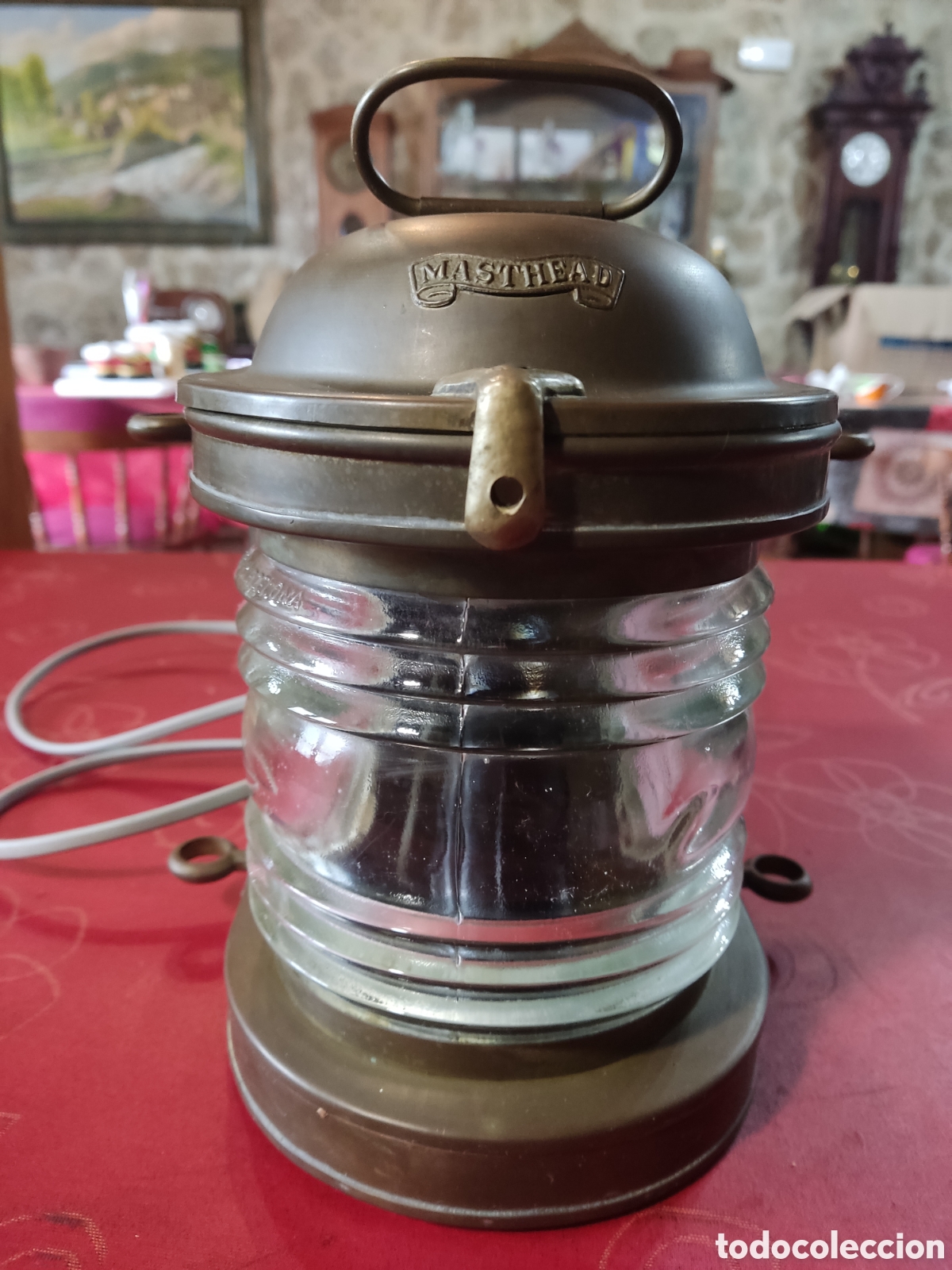 Antig&uuml;edades: Farol de barco Masthead - Foto 1