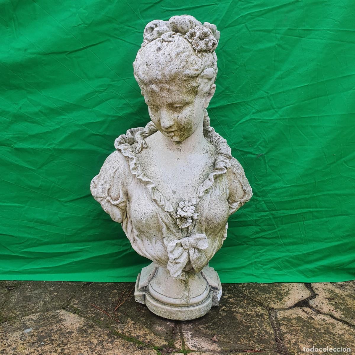 Antig&uuml;edades: Busto en piedra artificial - Foto 1