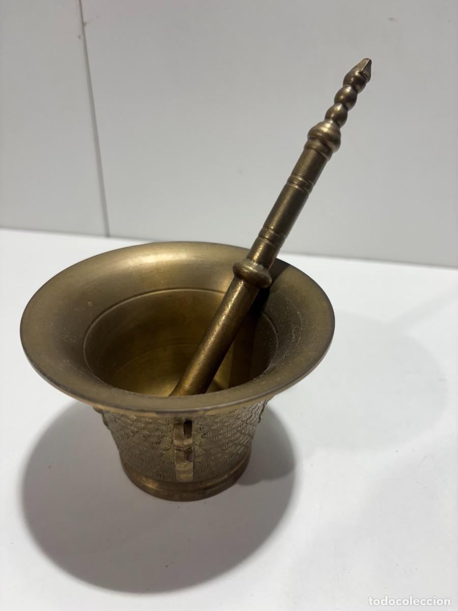 Antig&uuml;edades: .ALMIREZ O MORTERO DE BRONCE ANTIGUO - Foto 1