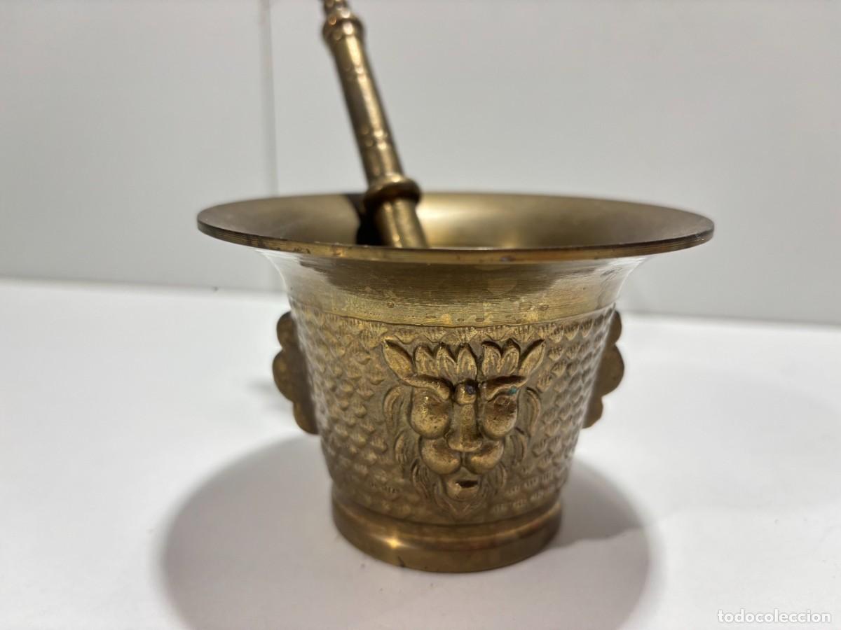 Antig&uuml;edades: .ALMIREZ O MORTERO DE BRONCE ANTIGUO - Foto 2