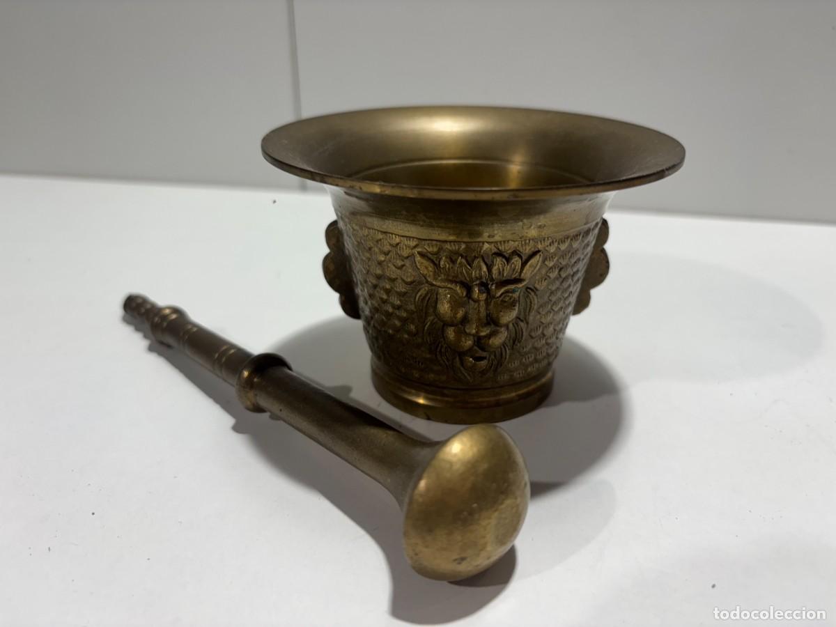 Antig&uuml;edades: .ALMIREZ O MORTERO DE BRONCE ANTIGUO - Foto 3