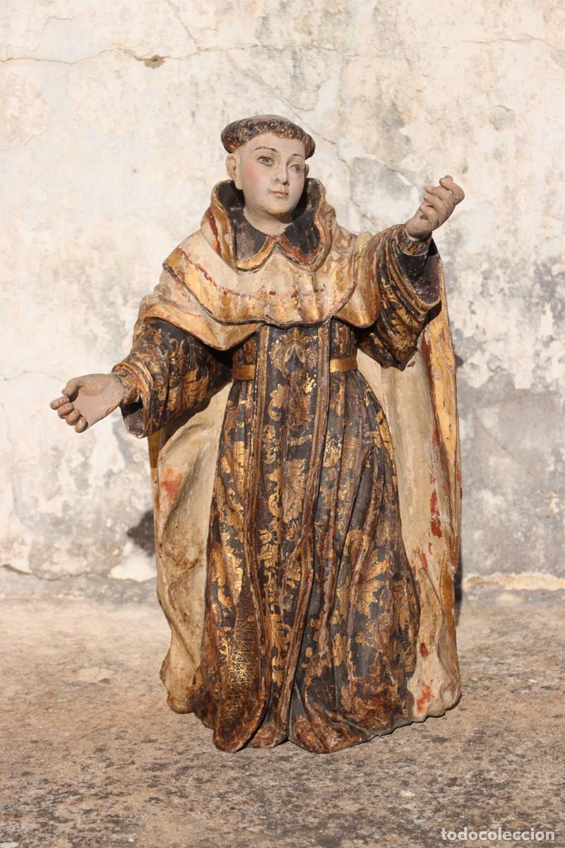 Antiquit&eacute;s: San Domingo de Guzm&aacute;n arrodillado, siglo XVIII, Portugal