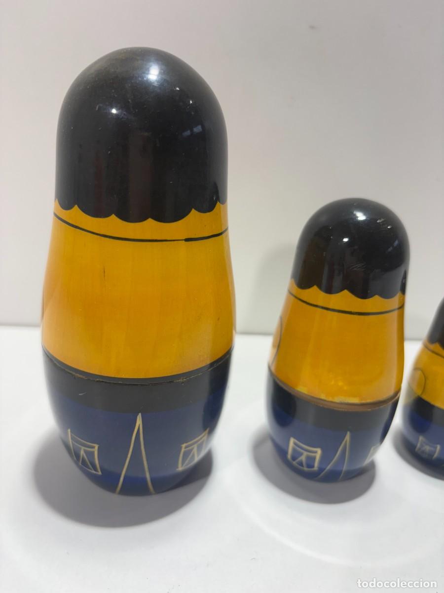 Antig&uuml;edades: CONJUNTOI MATRIOSKAS MADERA PINTADA A MANO - Foto 4