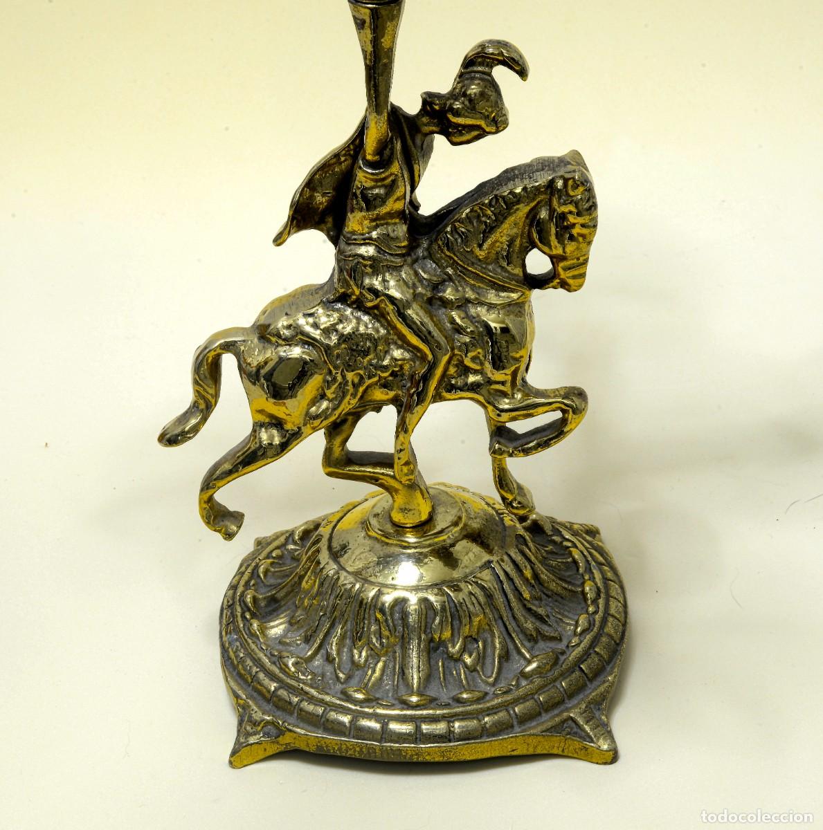 Antig&uuml;edades: CANDELABRO DE BRONCE, CINCO VELAS, VINTAGE - Foto 2