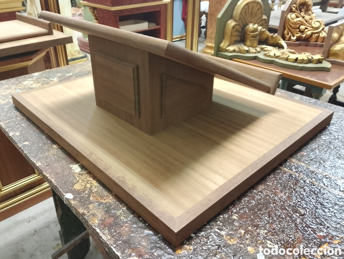 Antig&uuml;edades: Atril de madera de teca - Foto 2