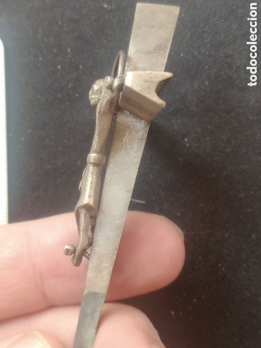 Antig&uuml;edades: Cruz de plata antigua - Foto 2