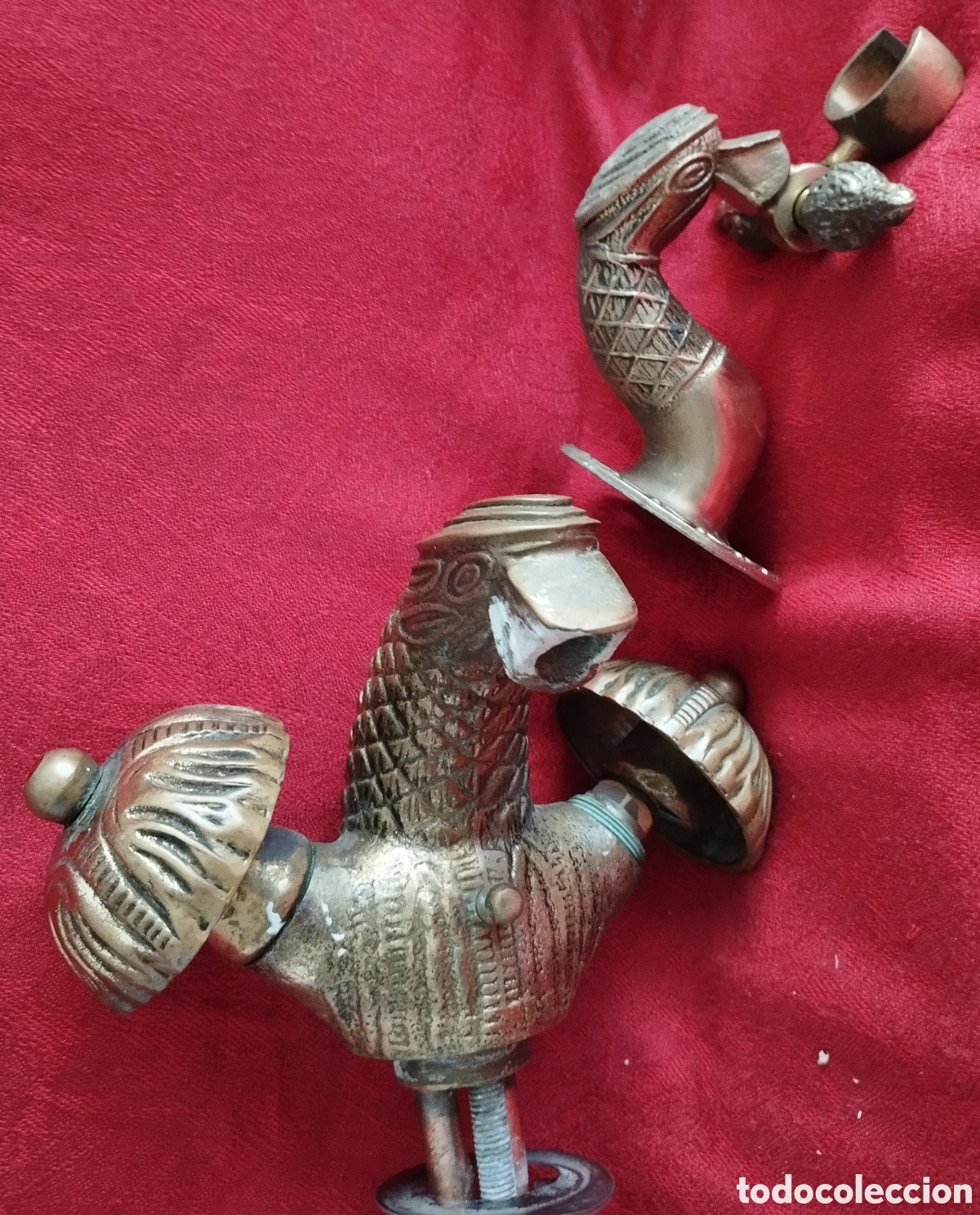 Antig&uuml;edades: Antiguo Grifo y Soporte Bronce. - Foto 20