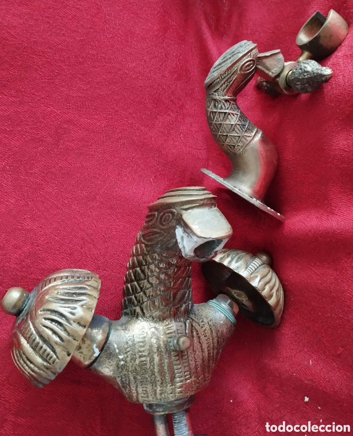 Antig&uuml;edades: Antiguo Grifo y Soporte Bronce. - Foto 21