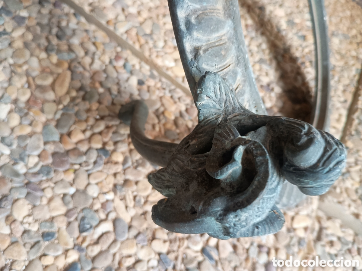 Antig&uuml;edades: Bas&eacute; bronce jarr&oacute;n o l&aacute;mpara florero - Foto 4