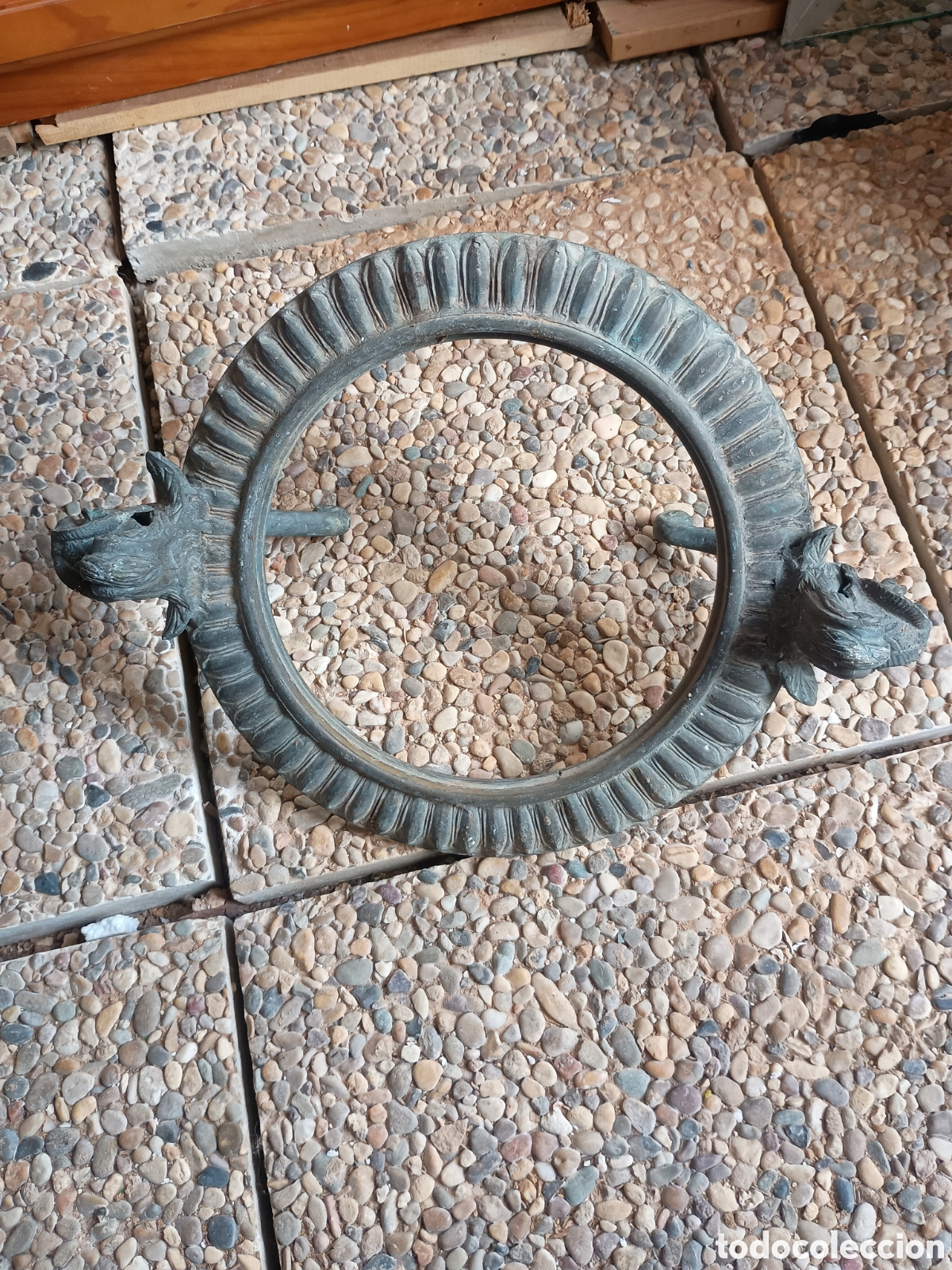 Antig&uuml;edades: Bas&eacute; bronce jarr&oacute;n o l&aacute;mpara florero - Foto 7