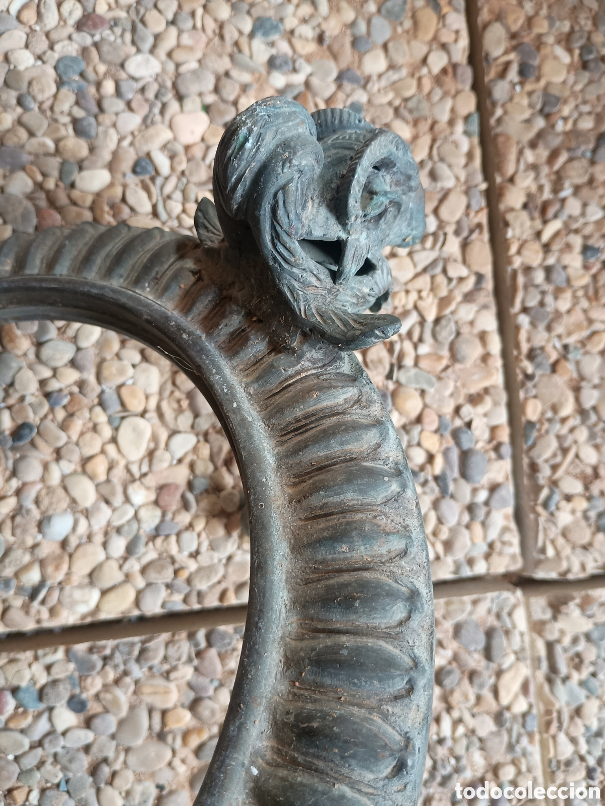 Antig&uuml;edades: Bas&eacute; bronce jarr&oacute;n o l&aacute;mpara florero - Foto 9