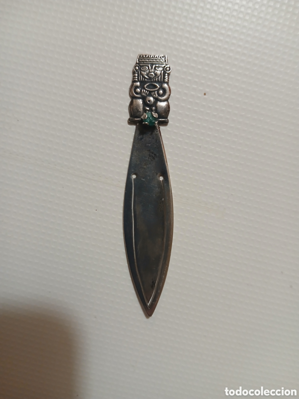 Antig&uuml;edades: Marcapaginas antiguo de plata - Foto 2