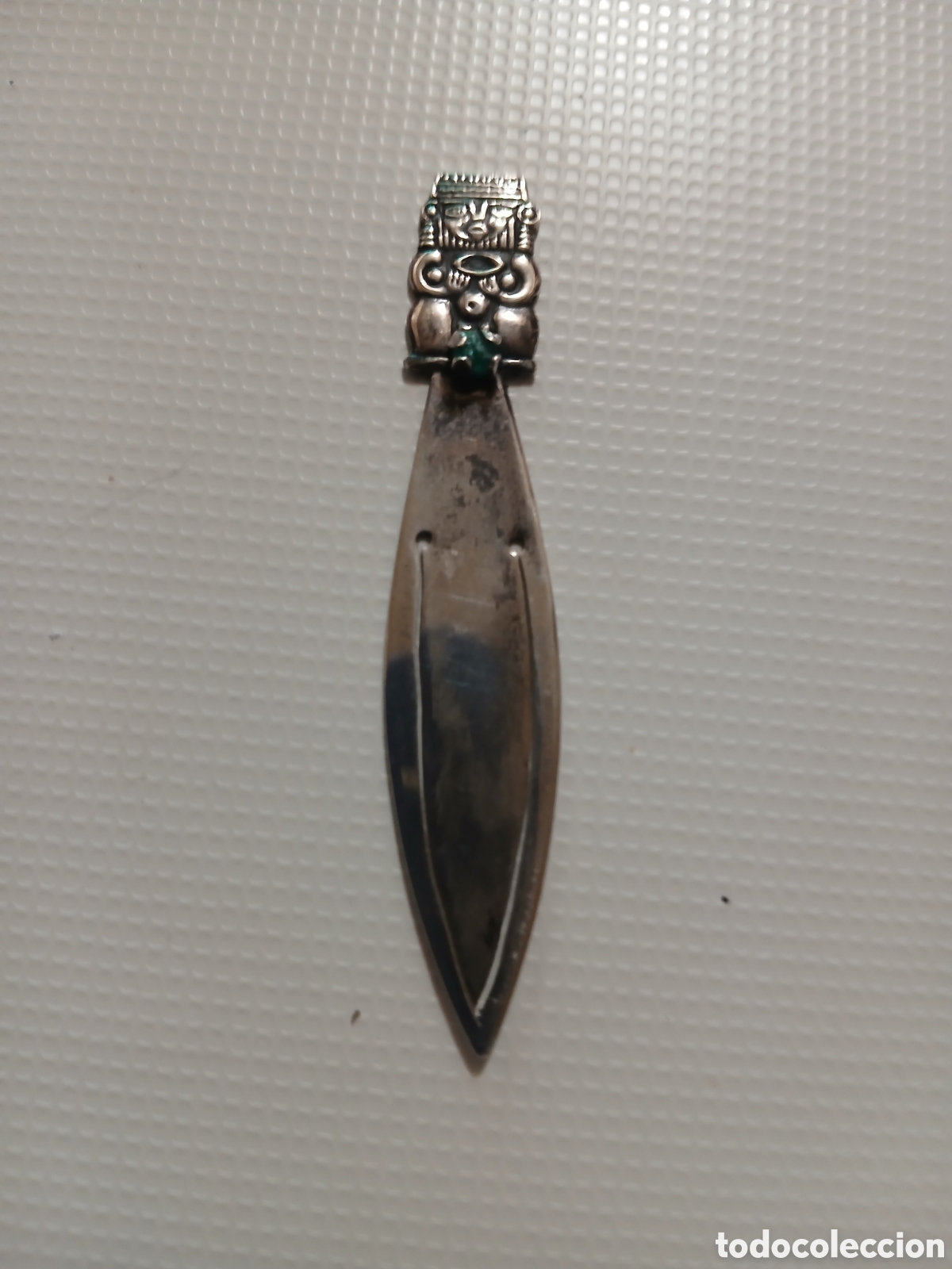Antig&uuml;edades: Marcapaginas antiguo de plata - Foto 1