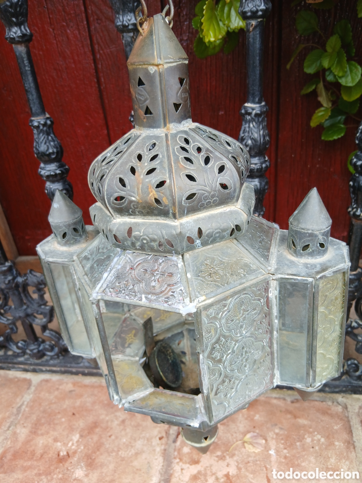 Antig&uuml;edades: Antigua l&aacute;mpara farol para restaurar - Foto 2