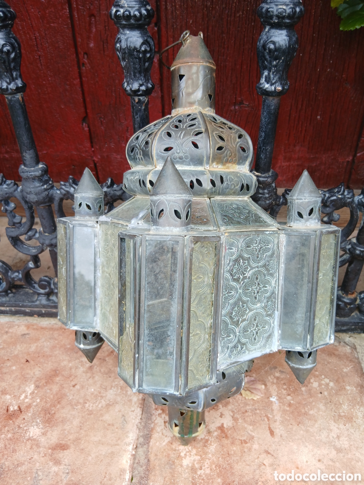 Antig&uuml;edades: Antigua l&aacute;mpara farol para restaurar - Foto 1
