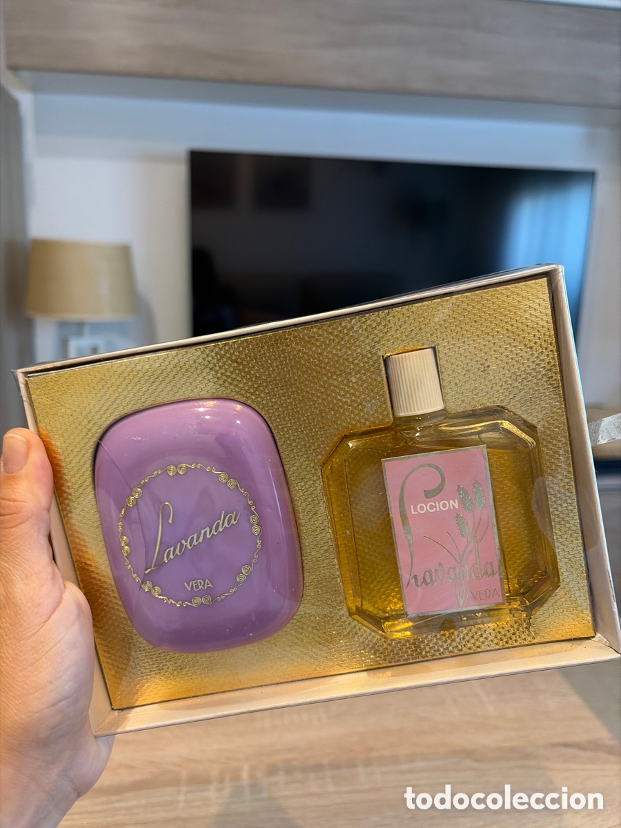 Antiques: Lote regalo Lavanda (colonia y jab&oacute;n)