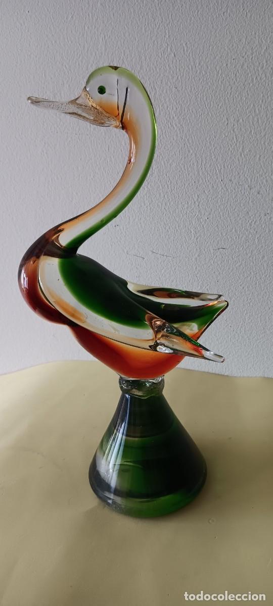 Antig&uuml;edades: CISNE DE CRISTAL DE MURANO - Foto 2