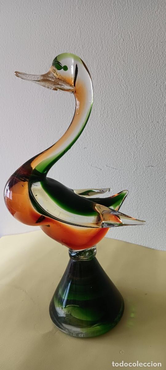 Antig&uuml;edades: CISNE DE CRISTAL DE MURANO - Foto 3