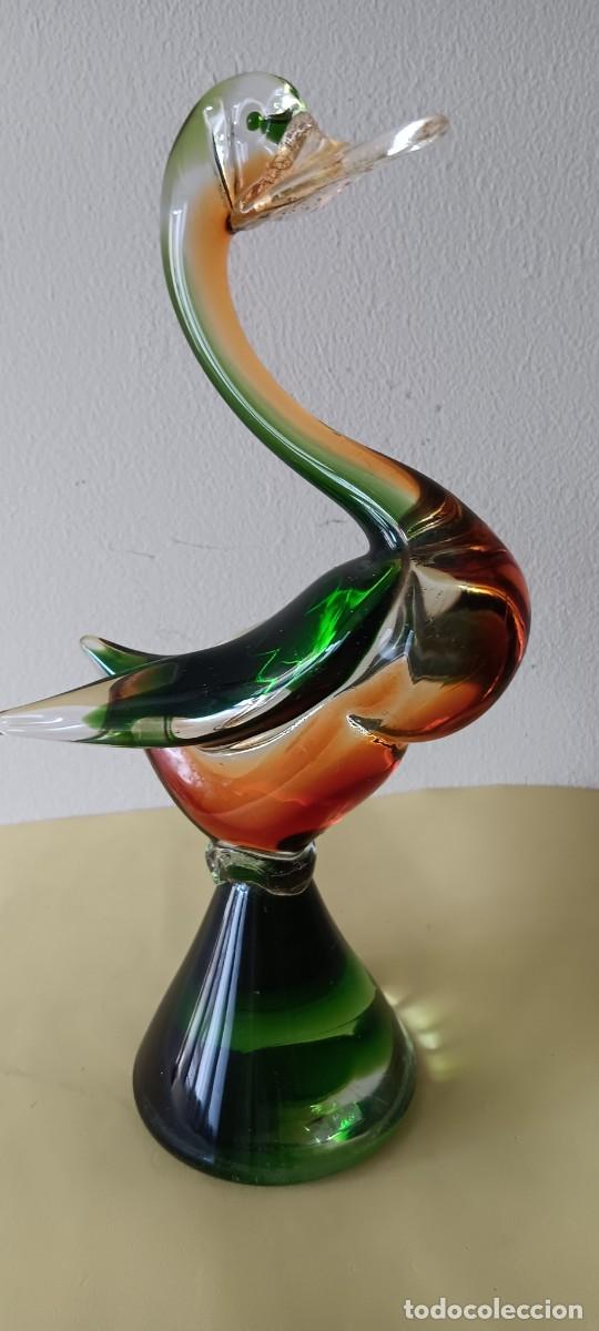 Antig&uuml;edades: CISNE DE CRISTAL DE MURANO - Foto 1