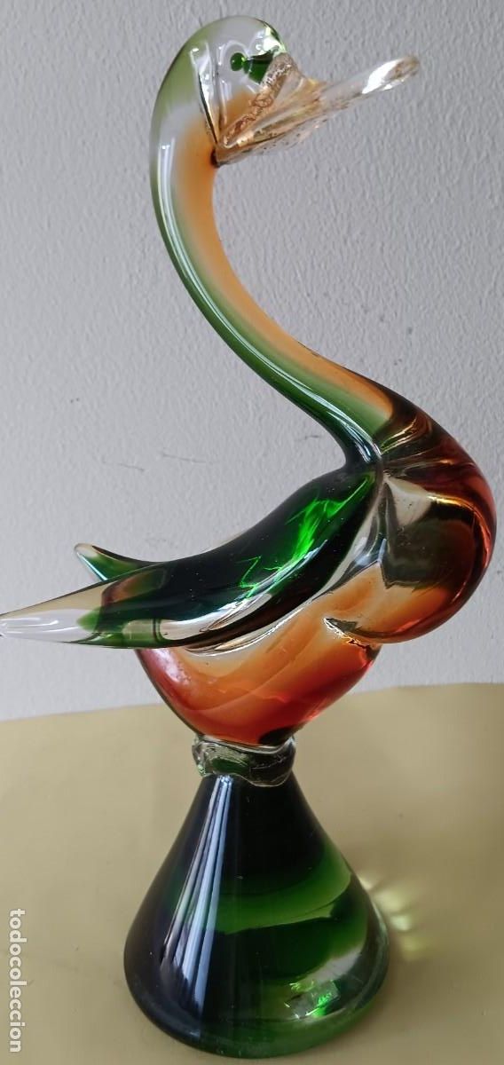Antig&uuml;edades: CISNE DE CRISTAL DE MURANO - Foto 5