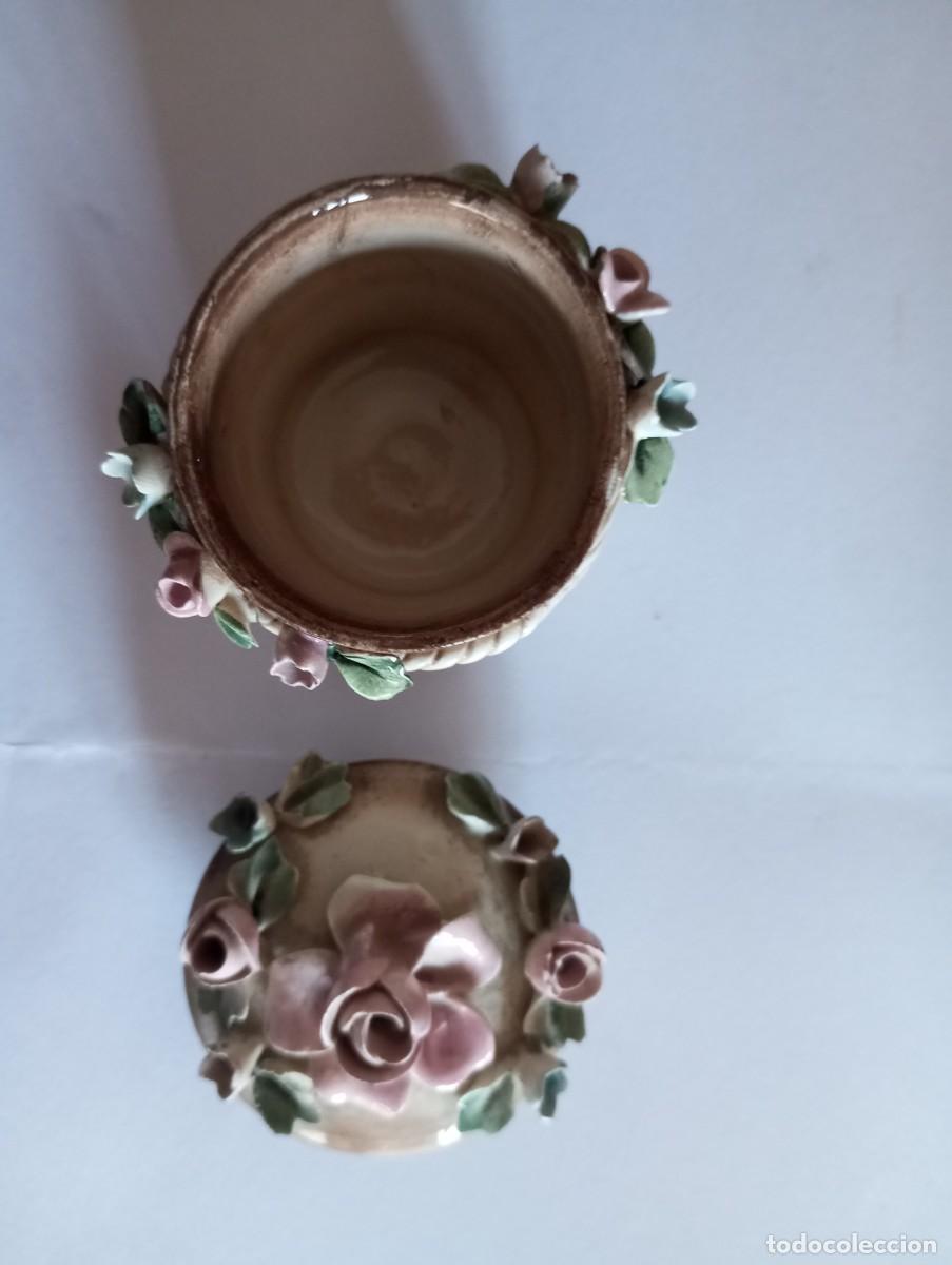 Antig&uuml;edades: CAJITA DE CER&Aacute;MICA CAPODIMONTE - Foto 3