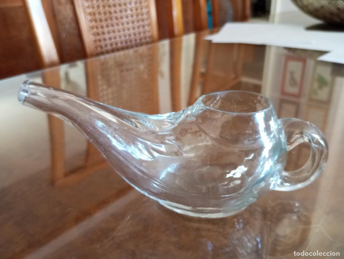 Antig&uuml;edades: ANTIGUO SALSERO DE CRISTAL - Foto 1