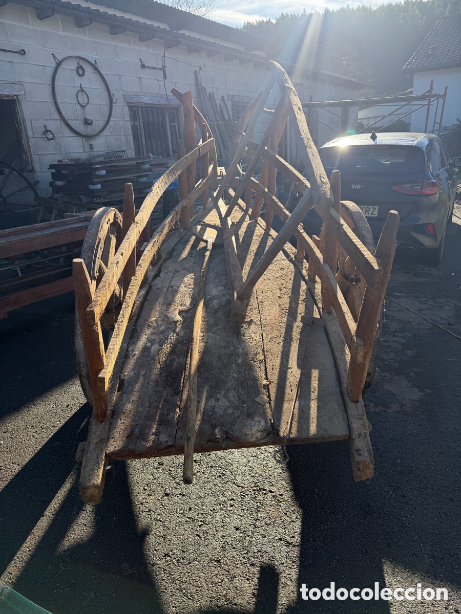 Antig&uuml;edades: Carro antiguo de madera para vacas - Foto 2