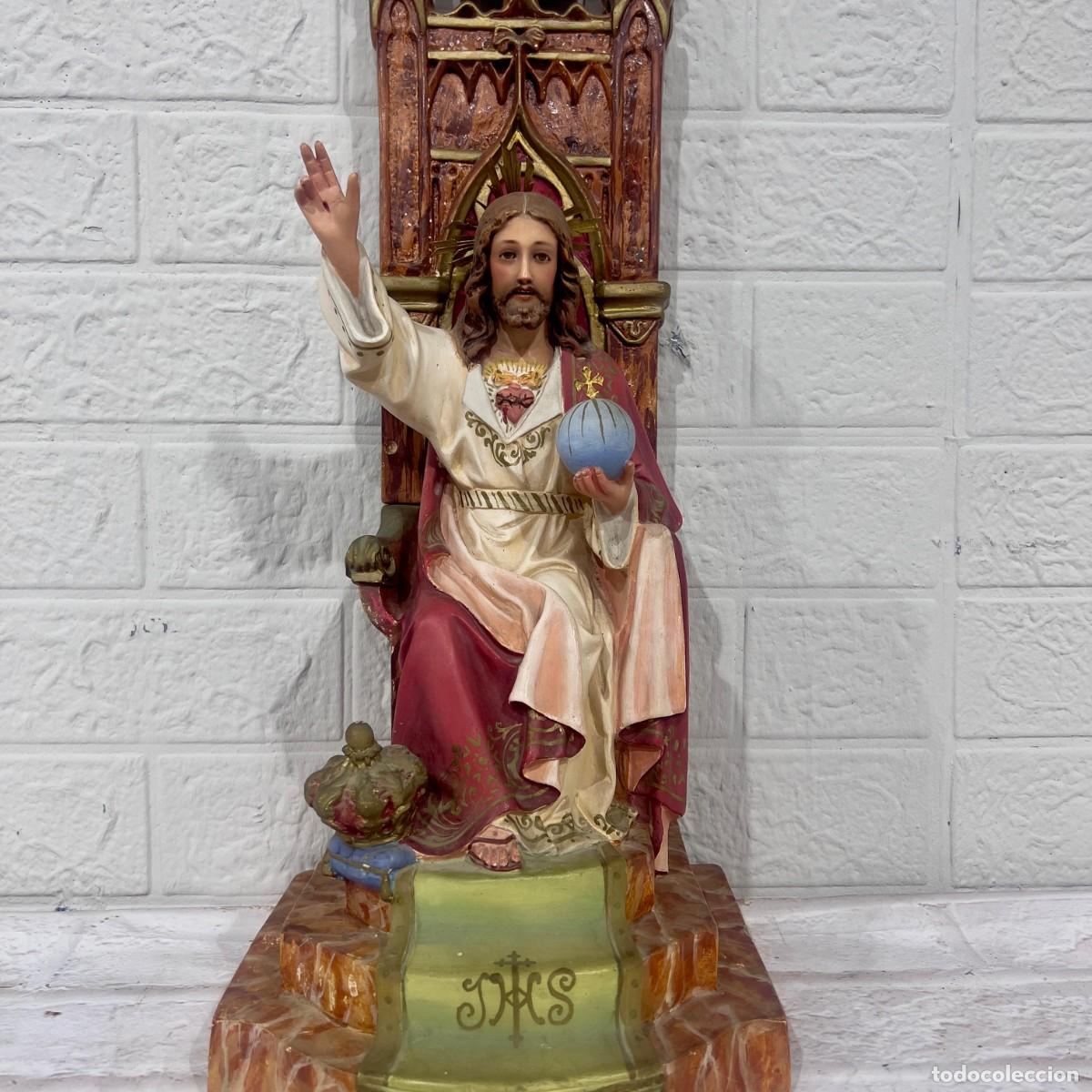 Antig&uuml;edades: Sagrado Coraz&oacute;n de Jes&uacute;s entronizado, - Foto 3
