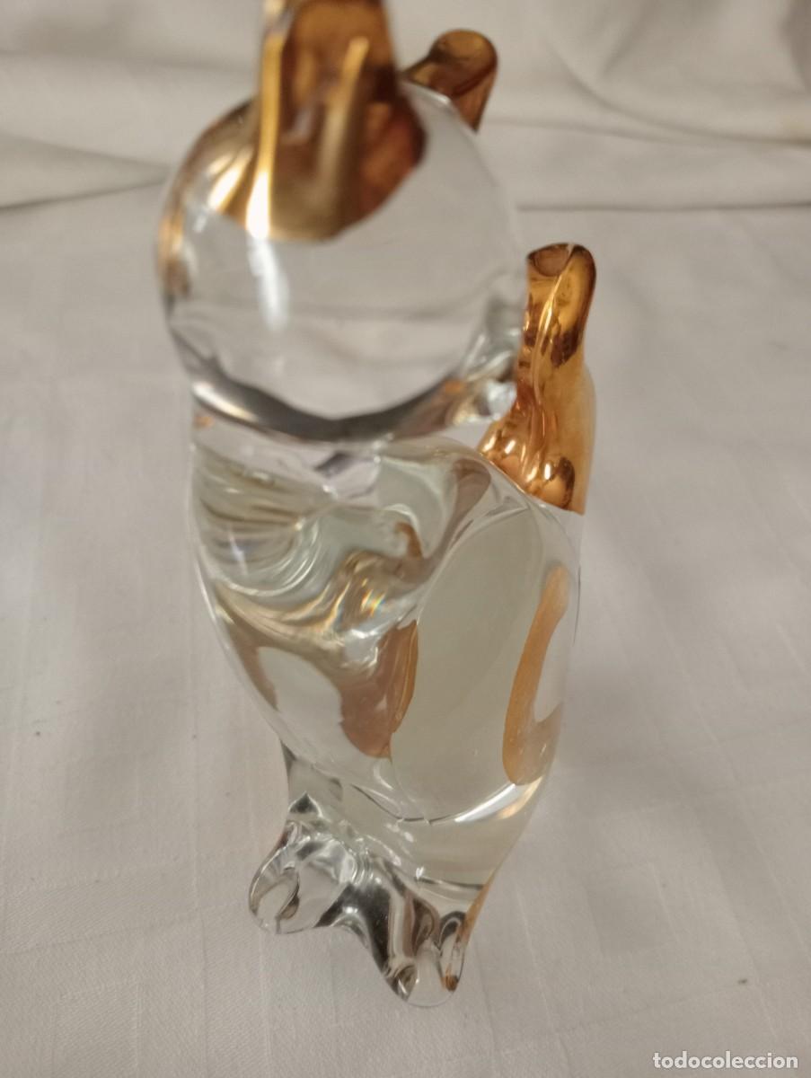 Antig&uuml;edades: FIGURA DE GATO DE CRISTAL DE MURANO - Foto 5