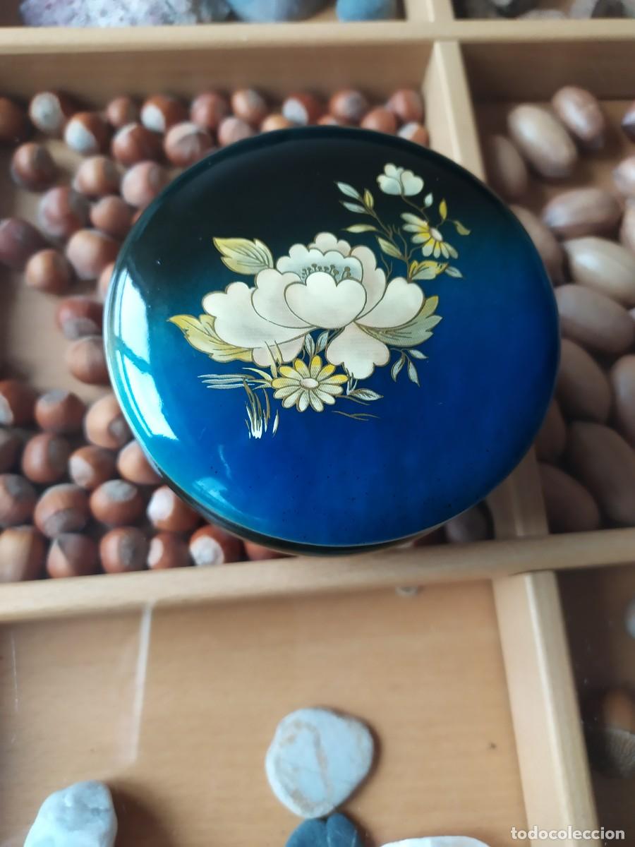 Antig&uuml;edades: Caja Alabastro Azul, joyero - Foto 1