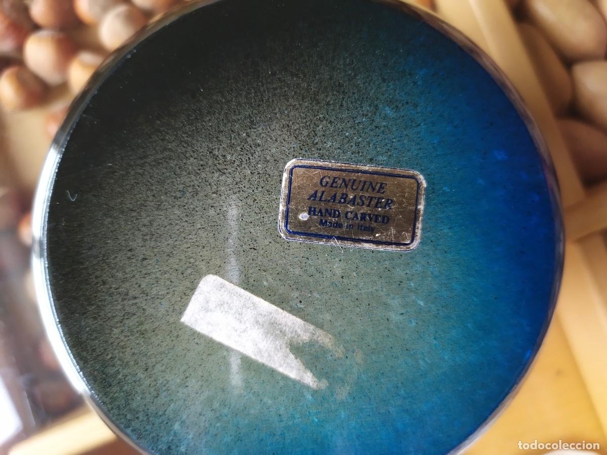 Antig&uuml;edades: Caja Alabastro Azul, joyero - Foto 3
