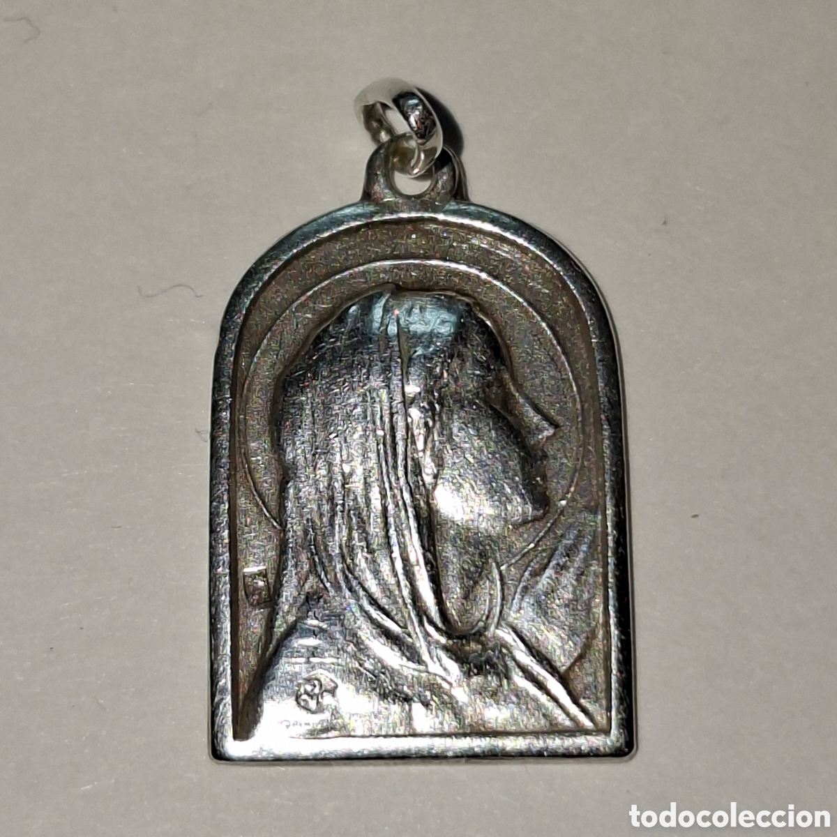 Antig&uuml;edades: ANTIGUA MEDALLA DE PLATA VIRGEN - Foto 1