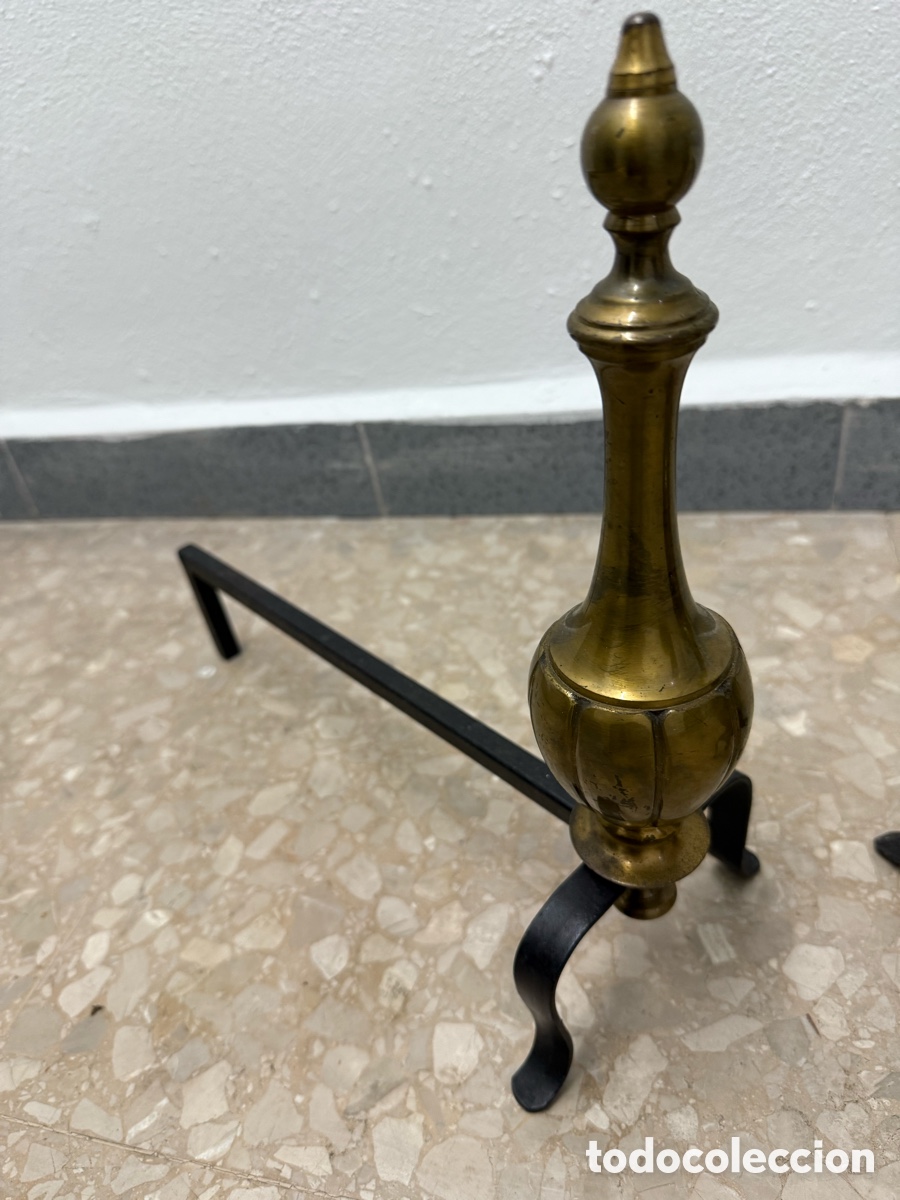 Antig&uuml;edades: Antiguos morillos de bronce y forjado - Foto 5