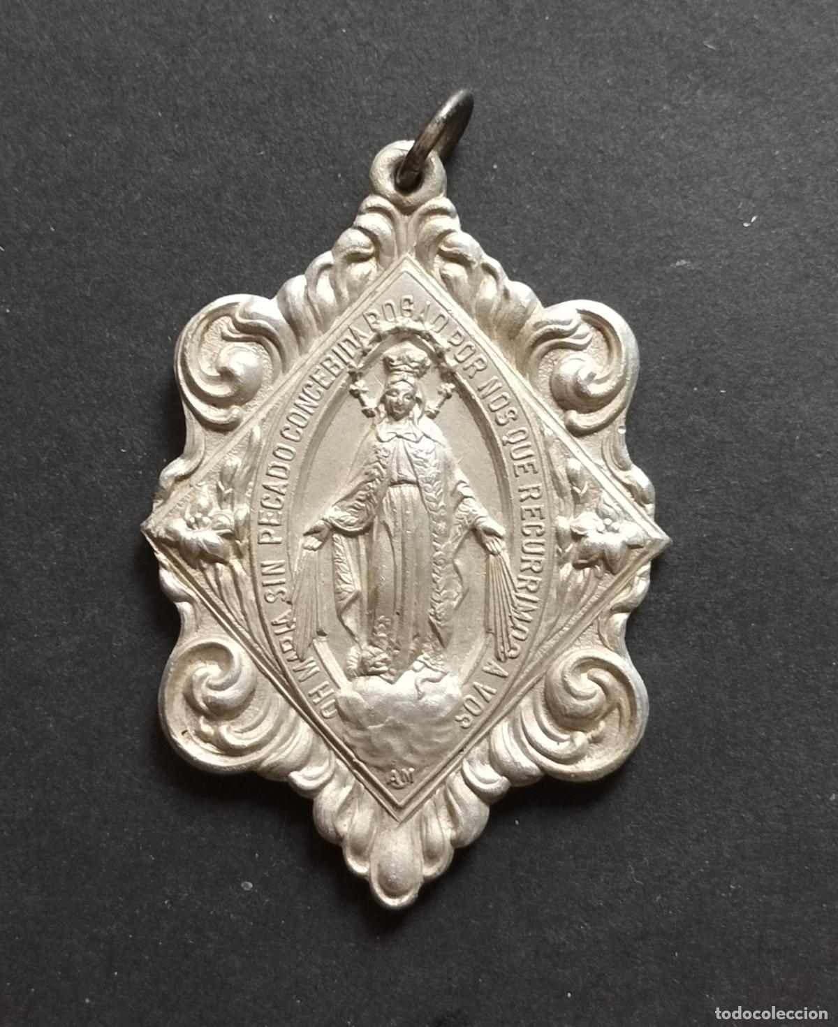 Antig&uuml;edades: GRAN MEDALLA VIRGEN DE LA MILAGROSA. - Foto 1